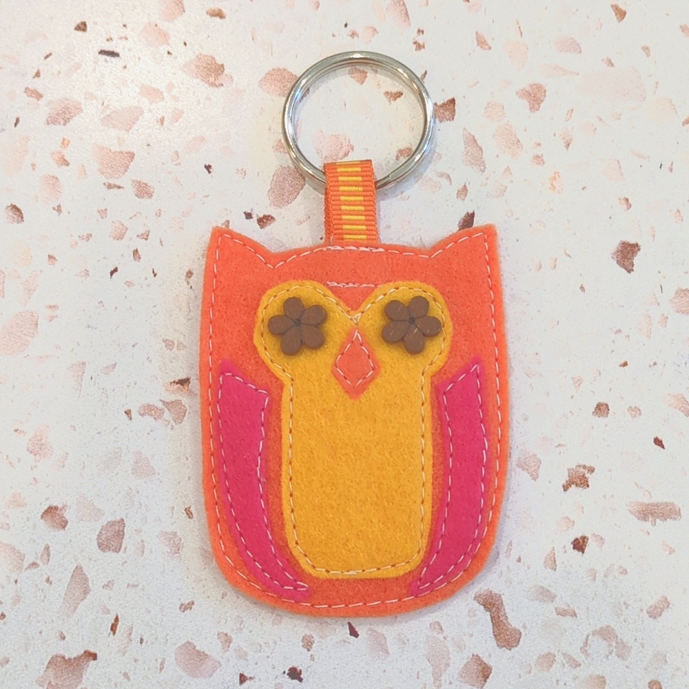 "Wise In Many Ways" Handcrafted Key Ring Felt Ribbon Encouraging Praise | New #1